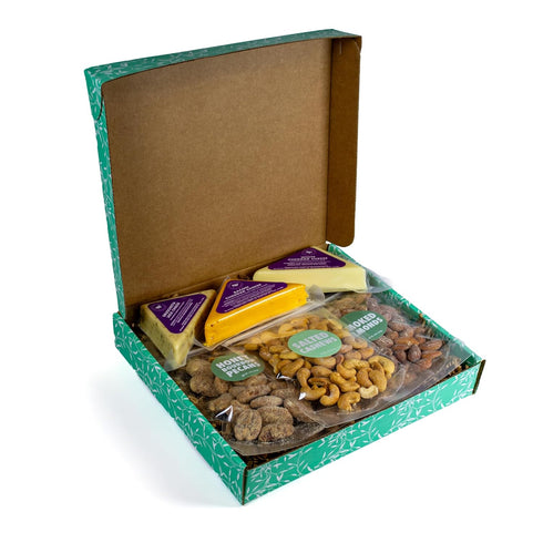 1.5 Cheese and Nuts Gift Basket - Gift Basket for Men, Women, Birthday, Includes Cashews, Almonds, Pecans, Jack