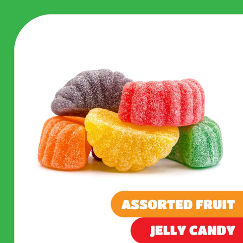 1 Pack Fruit Slices Jelly Candy - Pound - Old Fashioned Jelly Candy for Holiday Snack Bowls and Gifts - Gelatin Free