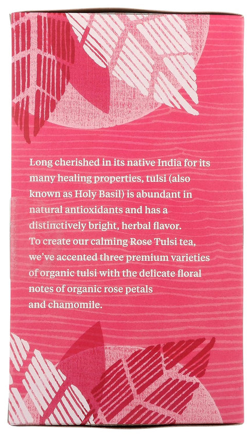 Organic Rose Tulsi Tea Bags, 20 ct - Allegro Tea