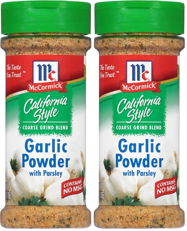 McCormick California Style Garlic Powder With Parsley Coarse Grind Blend, 6 oz