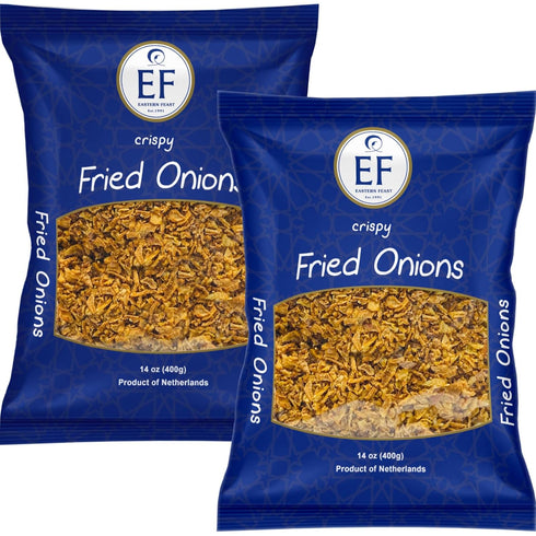 EF - Crispy Fried Onions (2 PACK) 14 oz each, Kosher, Halal,