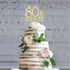 Premium Gold Metal 80 Cake Topper - 80 and Fabulous - 80th Birthday Party Decoration, Sparkly Rhinestone