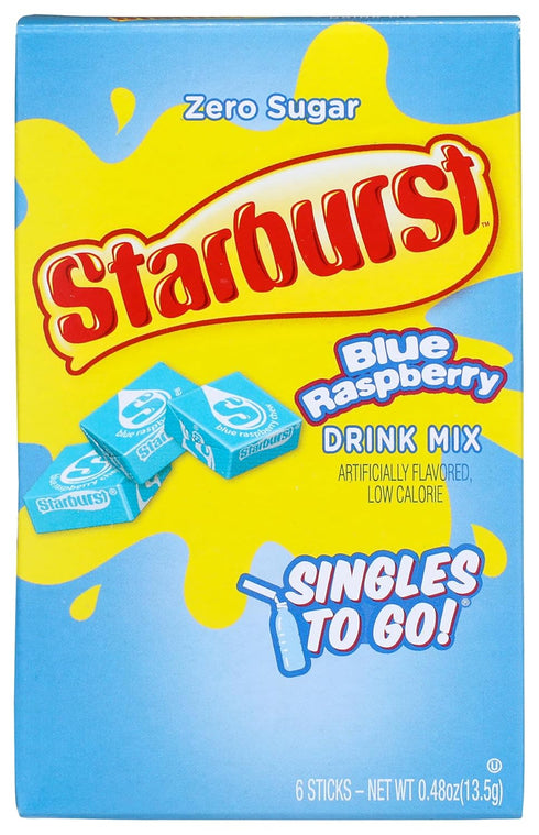 bobalife STARBURST SINGLES TO GO BLUE RASPBERRY DRINK MIX