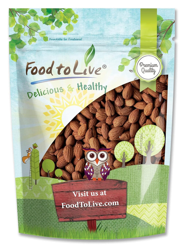 Food to Live Dry Roasted California Almonds, 5 Pounds Oven Roasted Whole