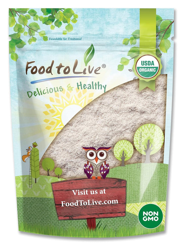 Food to Live Gluten Free Organic Brown Rice Flour, 5 Pounds Non-GMO
