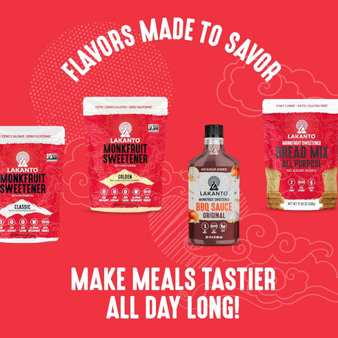 (13 Oz) Lakanto Sugar Free Ketchup - Sweetened With Monk Fruit Sweetener, Perfect For Burgers, French Fries, Keto