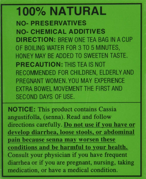Evergreen Leaves 1 1.76 OZ BOX CALIFORNIA DIETERS' DRINK EXTRA STRENGTH TEA