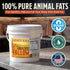 7lb 100% Farmer Bob's Beef Tallow for Cooking Bucket Pure Rendered Beef Fat for Cooking Frying & Grilling Keto, Paleo