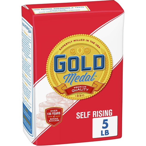 Gold Medal Premium Quality Self Rising Flour, 5 lb for Baking