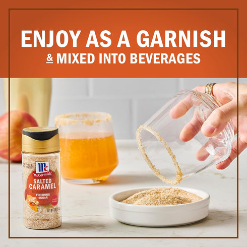 3.81 oz McCormick Finishing Sugar, Salted Caramel, Limited Edition, Creamy Caramel Flavor with a Touch of Salt