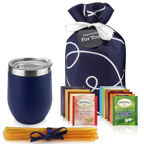 Tea Lovers Gifts Basket - Gift Set Include Temperature Retention Cup 12