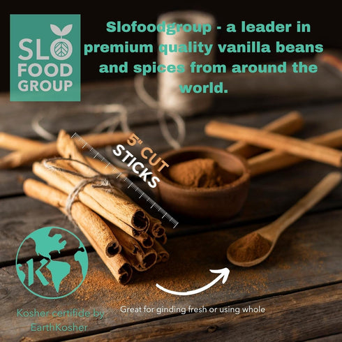 Slofoodgroup Saigon Cinnamon Sticks, 2 Ounce Quills from Vietnam for Cooking and Baking