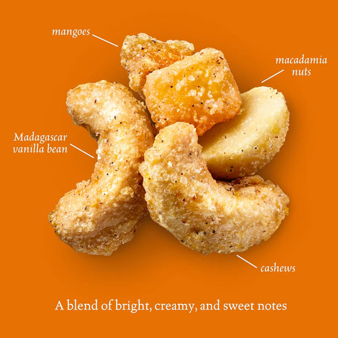 Mix,1.5 oz Bags(18 Packs)Dry-Roasted Sahale Snacks Tangerine Vanilla Cashew-Macadamia Glazed Grab & Go Deluxe Mixed