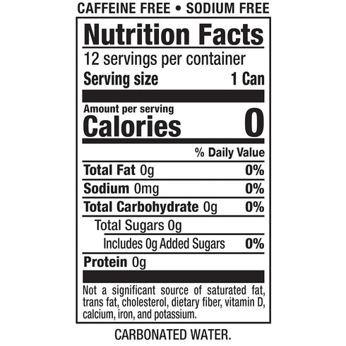 12 oz 12 pack Canada Dry Original Sparkling Seltzer Water, fl cans