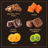Premium Fruit & Chocolate Gift Box Assortment with Chocolate Pecans, Dried Apricots, Kiwi Slices, Papaya, Sea Salt