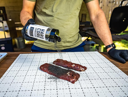 Hardcore Carnivore Black - Activated Charcoal Meat Seasoning Rub (13 oz Shaker), Texas-Made Blend for BBQ and Grilling