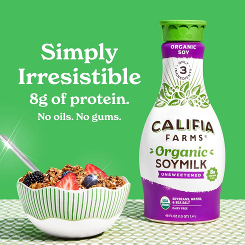 48 Oz Califia Farms Soymilk Unsweetened Organic, Fl