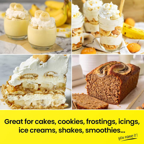 Lorann Oils True Banana Bakery Emulsion: Ideal for Cakes, Cookies & Desserts, Gluten-Free, Keto-Friendly