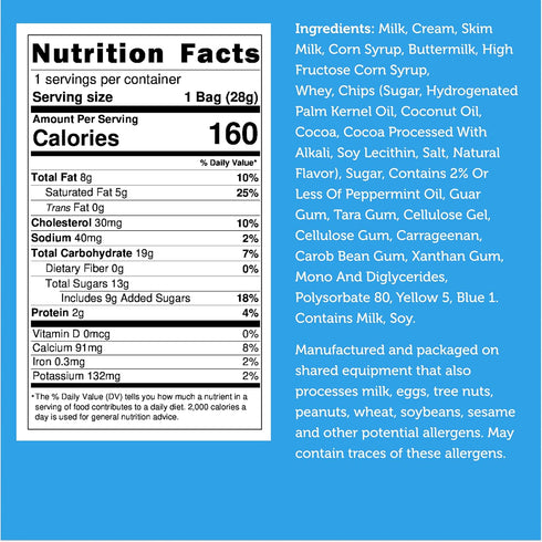 Mint Chocolate Chip Freeze Dried Ice Cream by Arctic Farms - No Melt Treat