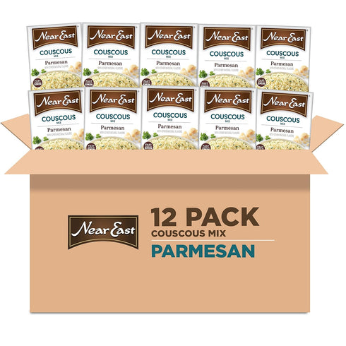 Near East Couscous Mix, Parmesan Cheese, 5.9oz Boxes (12 Pack)