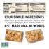 40 4Ingredient 40g Pack 12 South Snacks Marcona Almond Crunch Bar, HoneySweetened, Snack, Bars