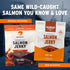 2-Pack 2.5 oz (Pack 2) SeaBear Spicy Heat Wild King Salmon Jerky Smoked Salmon Jerky, Wild-Caught Alaskan Salmon