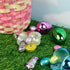 24 Bulk Metallic Plastic Easter Eggs, Empty Fillable Multicolor Egg Assortment, Basket Stuffer Essentials, Total