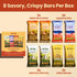 (8 Pack) Afar Savory Protein Bars Low Sugar, High Protein Healthy Snacks for Adults Meal Replacement Bar Rice Crispy