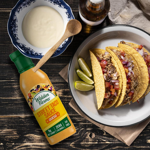 Walden Farms Queso Street Taco Sauce, 12 oz. (2 Pack) - Vegan, Paleo, Keto Friendly, Non-Dairy, Perfect for Tacos