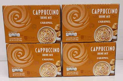 BUTO Barissimo Caramel Cappuccino Coffee Drink Mix K-Cup Compatible 4 boxes 48 pods