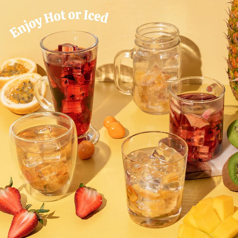 Alibú Dried Fruit Tea Infusions, Variety Pack, Certified Vegan, 100% Natural, Hot or Iced, Caffeine Free