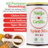 Naija Grille Seasoning - Hot All Purpose Spice Mix for Chicken, Beef, Fish, Vegetables - 5 oz Low Sodium