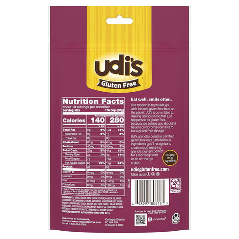 Udi's 11 oz Gluten Free Cranberry Granola