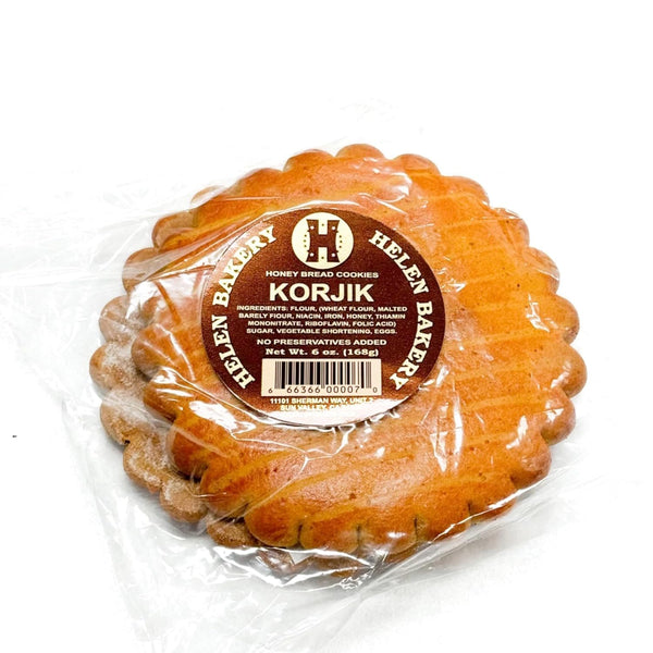 Korjiki, Honey Bread Mini Cookies, Helen Bakery 6 oz | 170 g