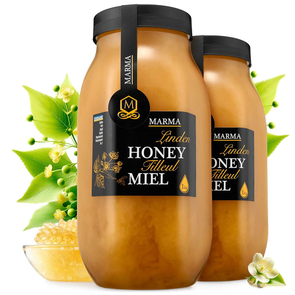 HONIGMA Marma Linden Honey | Authentic Raw Honey from Ukraine | 100%