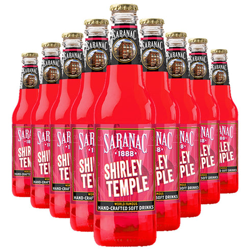 Saranac World Famous Hand-Crafted Shirley Temple Soda Soft Drink, 12 fl oz (12