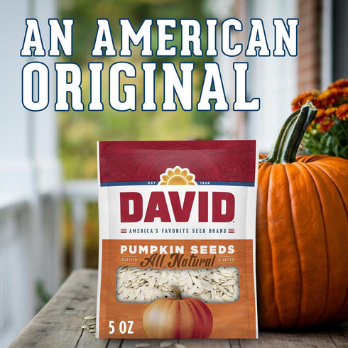 5 oz. (Pack 12) DAVID All Natural Pumpkin Seeds