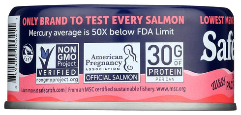 5 oz (142 Safe Catch Wild Pacific Pink Salmon, Skinless & Boneless, g)