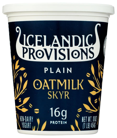 Icelandic Provisions, Yogurt Skyr Oat Plain, 16 Ounce