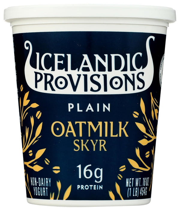 Icelandic Provisions, Yogurt Skyr Oat Plain, 16 Ounce