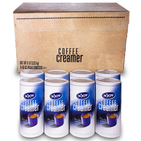Generic 16 oz (Pack 8) Non-Dairy Coffee Creamer Powder Canisters