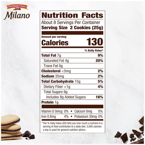 7 oz. Pepperidge Farm Milano Cookies, Raspberry Chocolate, Bag