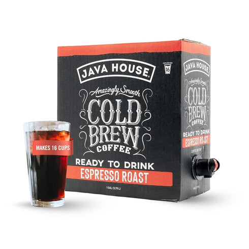 Java House Cold Brew Coffee on Tap Premium 100% Arabica Dark Roast