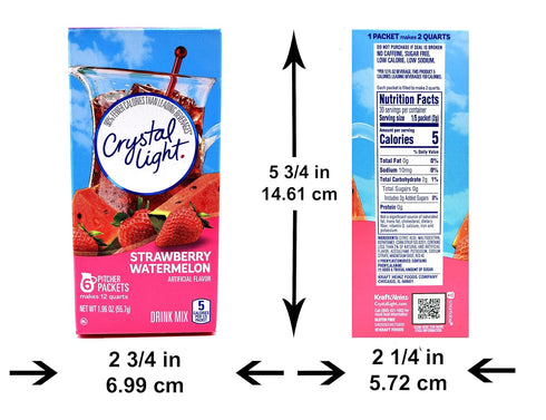 Crystal Light Strawberry Watermelon Drink Mix, 12-Quart Canister (Pack of 3)