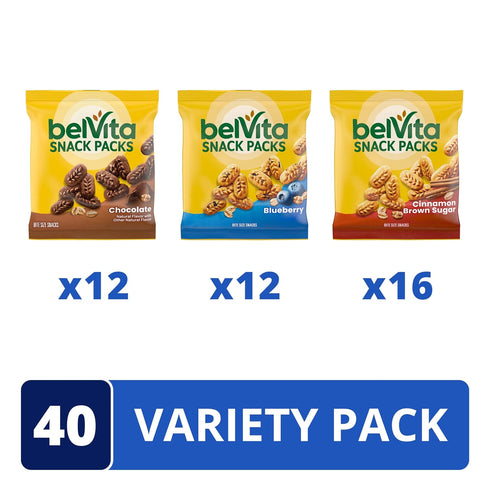 Pack, 3 40 Packs belVita Bites Breakfast Biscuits Variety Flavors, Mother's Day, Snack