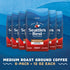 100% 6 (12 oz Seattles Best Coffee, Medium Roast Ground Coffee, Portside, Arabica, Bags Each)