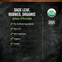 1-Pound, Frontier Co-op Rubbed Sage Leaf, Sweet Earthy Flavor, Hints of Mint, Pair with Garlic & Rosemary, Kosher