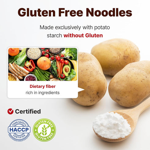 Galbitang (15.84 oz 450g, SEMPIO Glass Noodles, Dangmyun - Gluten-Free, Pasta Alternative, Sweet Potato Vermicelli
