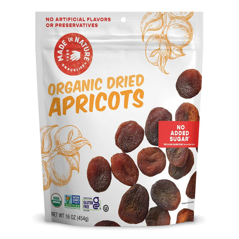 Made In Nature Organic Dried Apricots, 16 Ounce (Pack of 1) Vegan