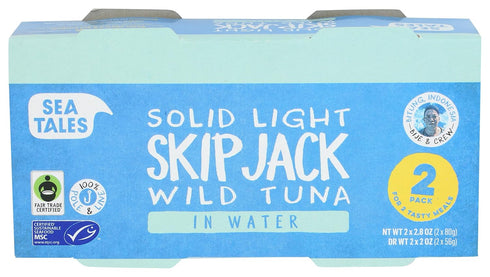 Sea Tales, Tuna Skipjack In Water 2 Pack, 5.6 Ounce